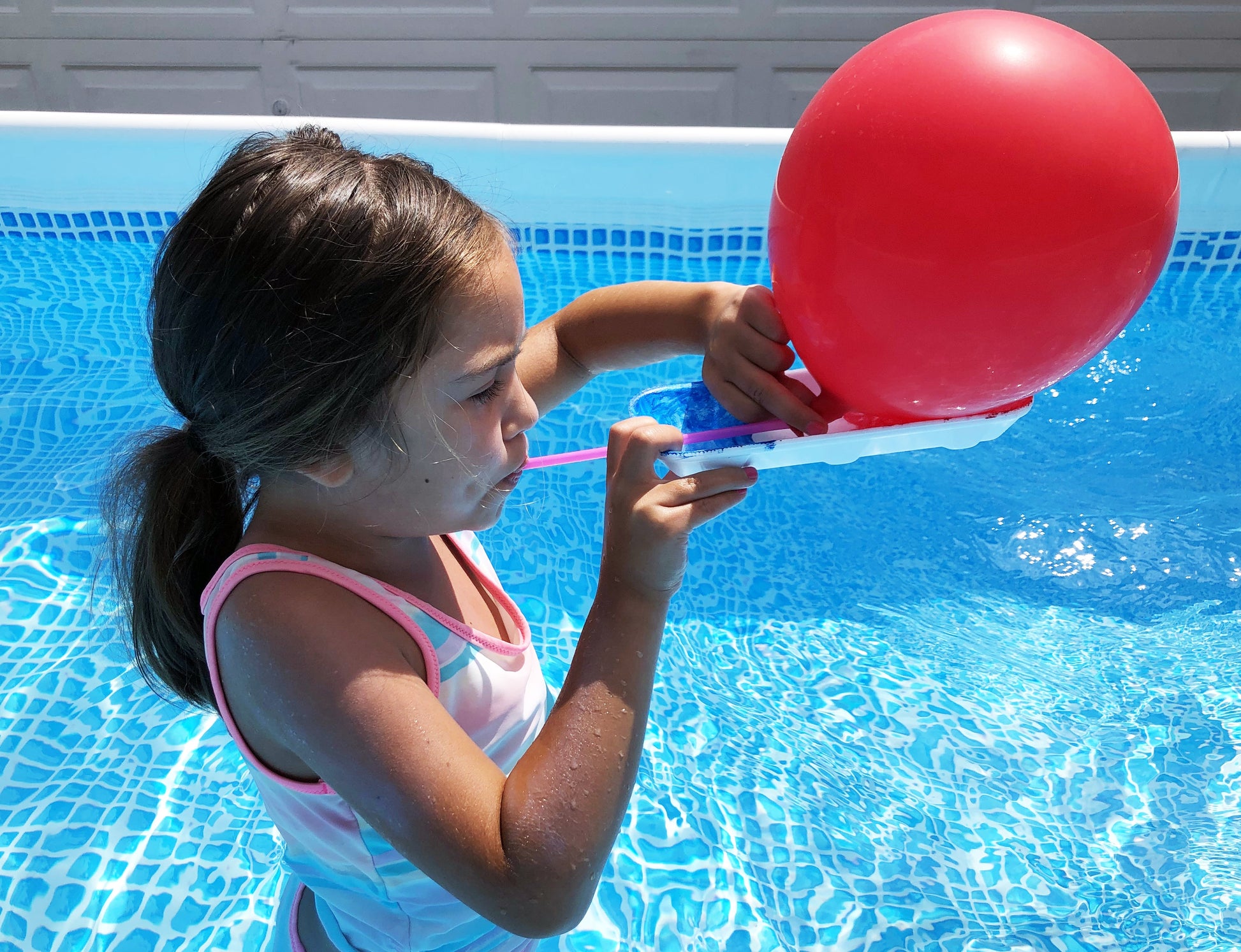 Balloon powered boat kids project