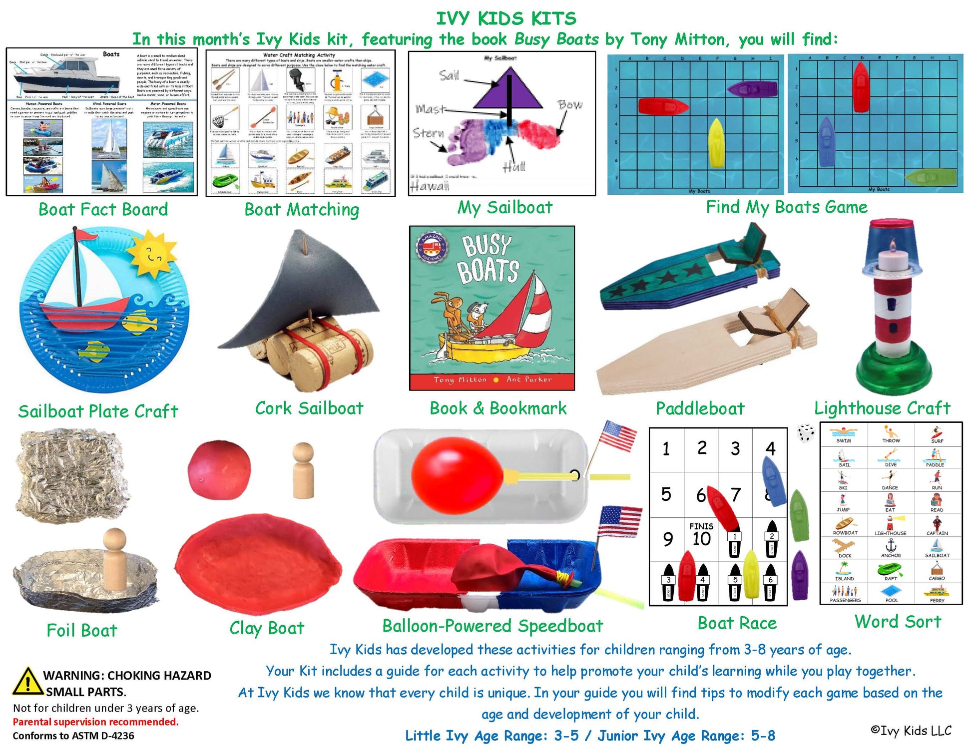 Boat Themed Kids STEM activities