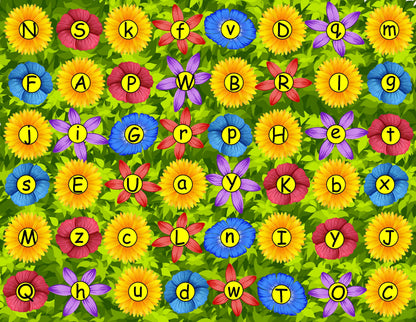 Pollenate the Flowers Literacy Game