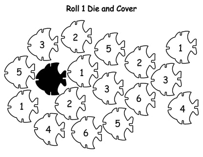 Roll and Cover Fish Game Math Kids