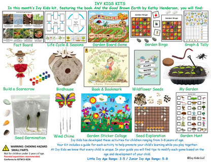 And the Good Brown Earth book and STEM activities, spring themed and gardening activities