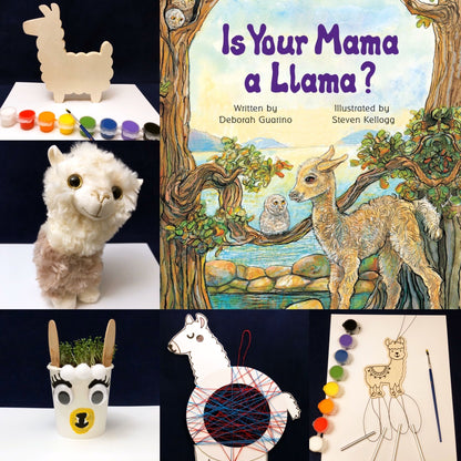Llama themed activities for kids based on Is Your Mama a Llama?