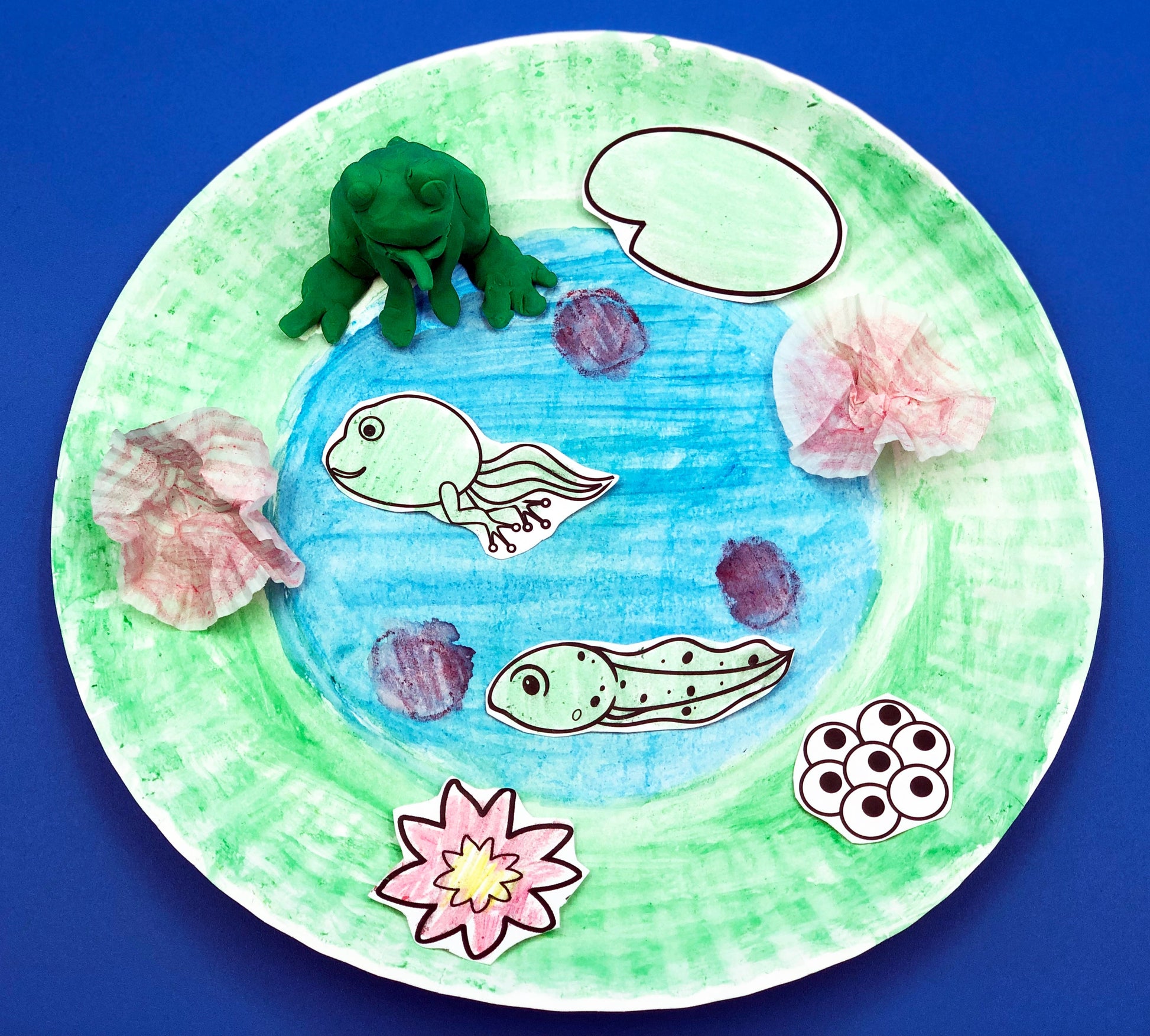 frog lily pond kids craft STEM