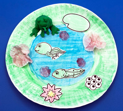 frog lily pond kids craft STEM