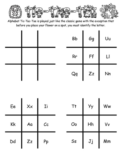 Tic Tac Toe with letters