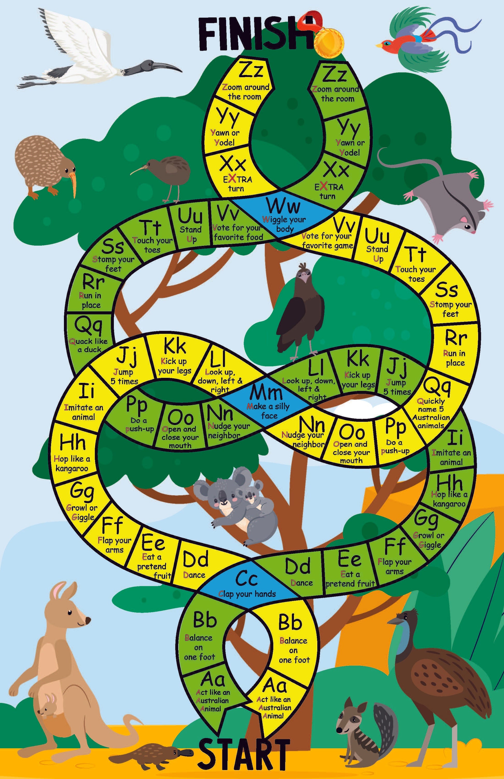 Koala race Board Game