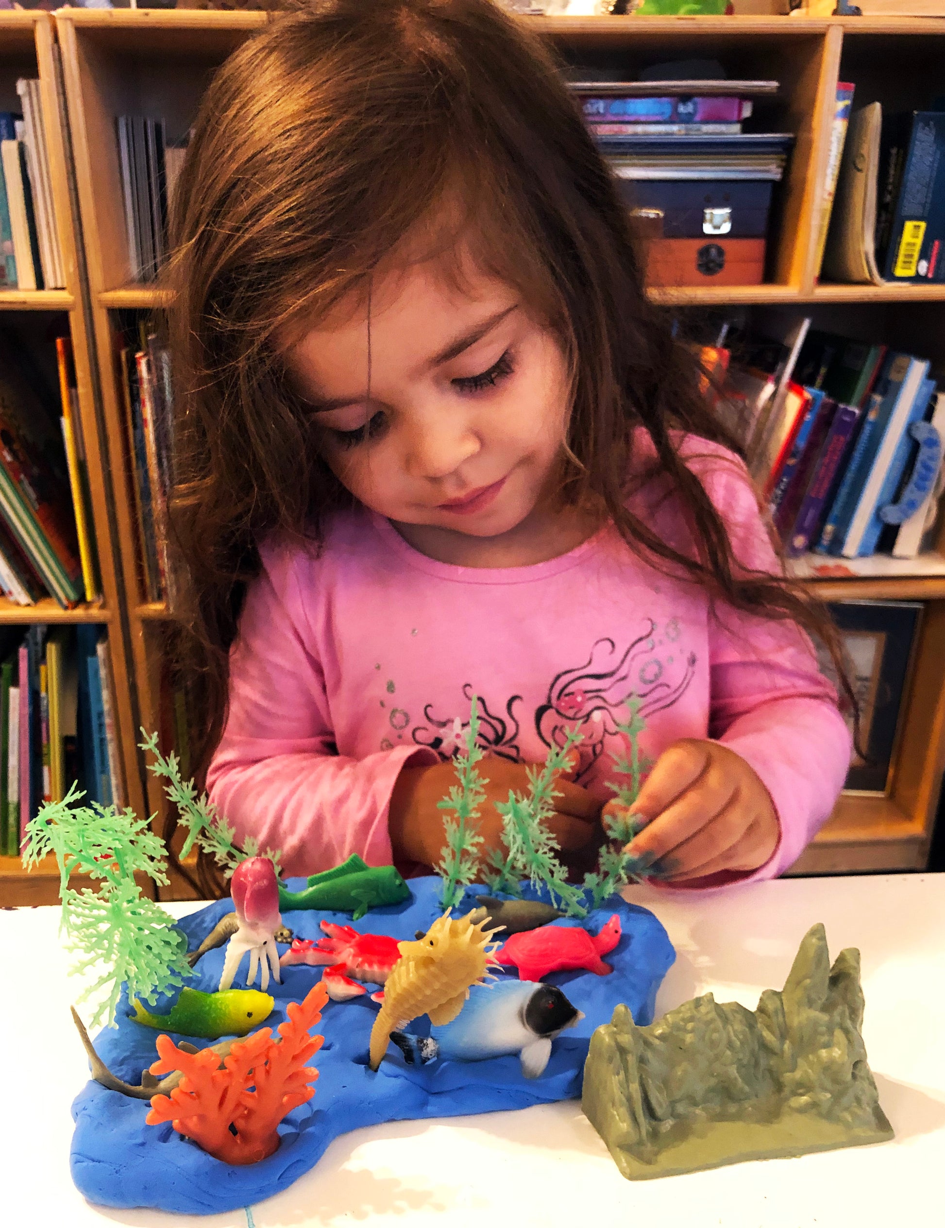Make your own coral reef with clay and sea creatures