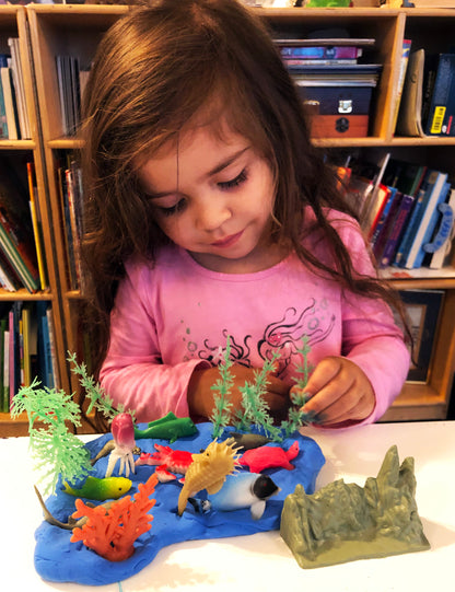 Make your own coral reef with clay and sea creatures