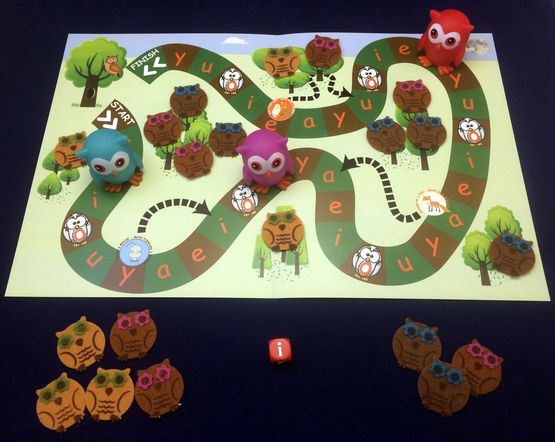 Board game - Get the owl to their Mama inspired by Owl Babies