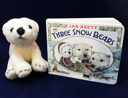 Plush polar bear doll to go along with The Three Snow Bears by Jan Brett