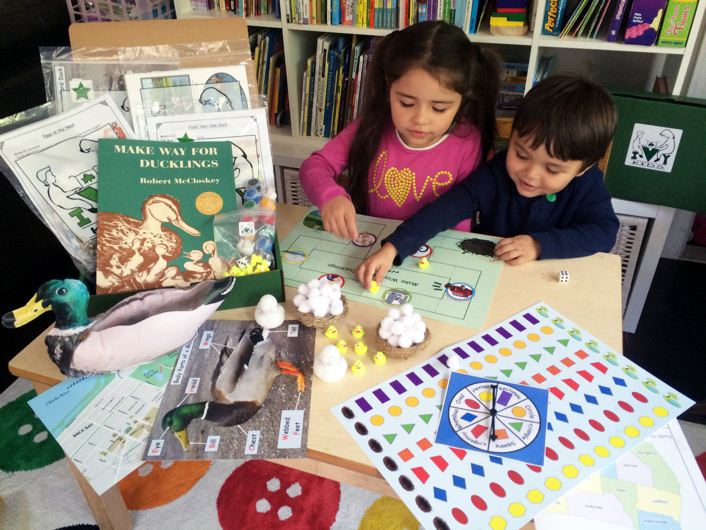 Children's subscription box with a book and over 10 STEAM activities inspired by the story