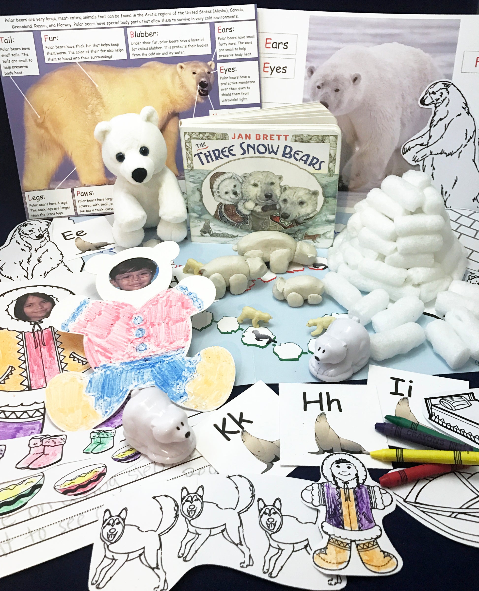 Activities inspired by The Three Snow Bears by Jan Brett