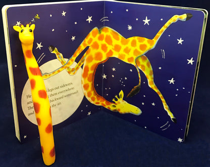 Giraffe finger puppet to go along with Giraffes Can't Dance