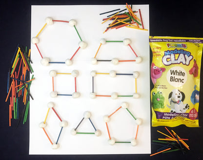 Making shapes with sticks inspired by When a Line Bends a Shape Begins
