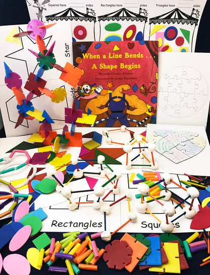 STEAM Activities based by the book When a Line Bends a Shape Begins