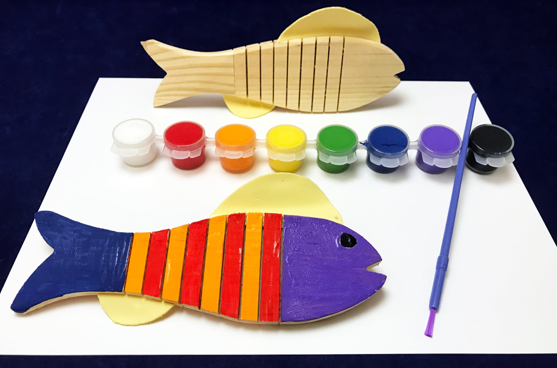 Paint a Wooden Fish Craft