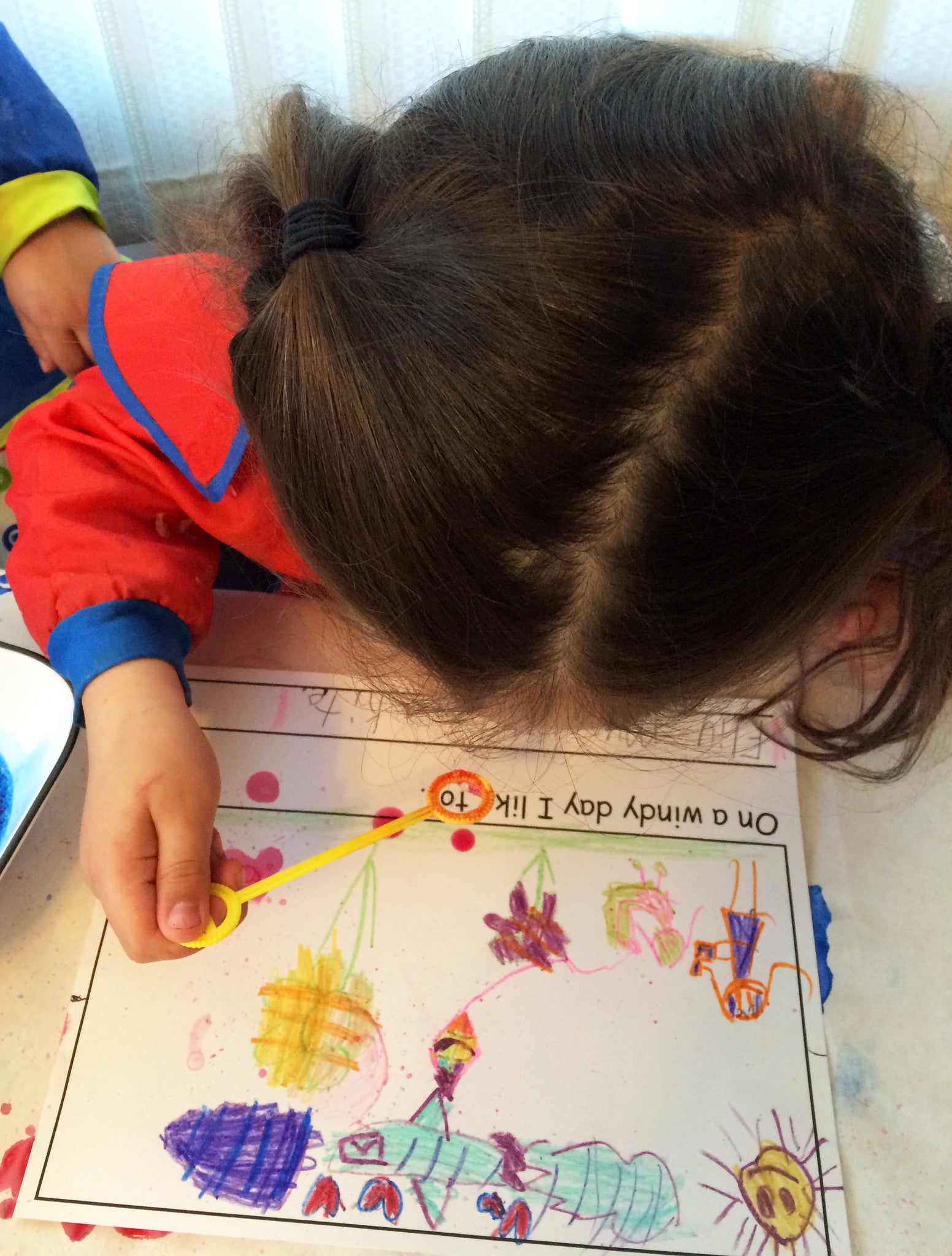 On a Wind Day..., literacy and language arts activity to go along with May's Ivy Kids kit featuring the book The Wind Blew by Pat Hutchins. 