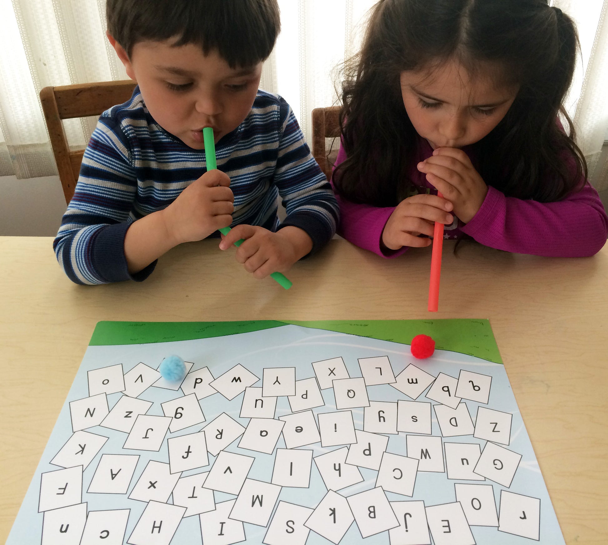 Letters in the Wind, literacy game, to go along with May's Ivy Kids kit featuring the book The Wind Blew by Pat Hutchins. 