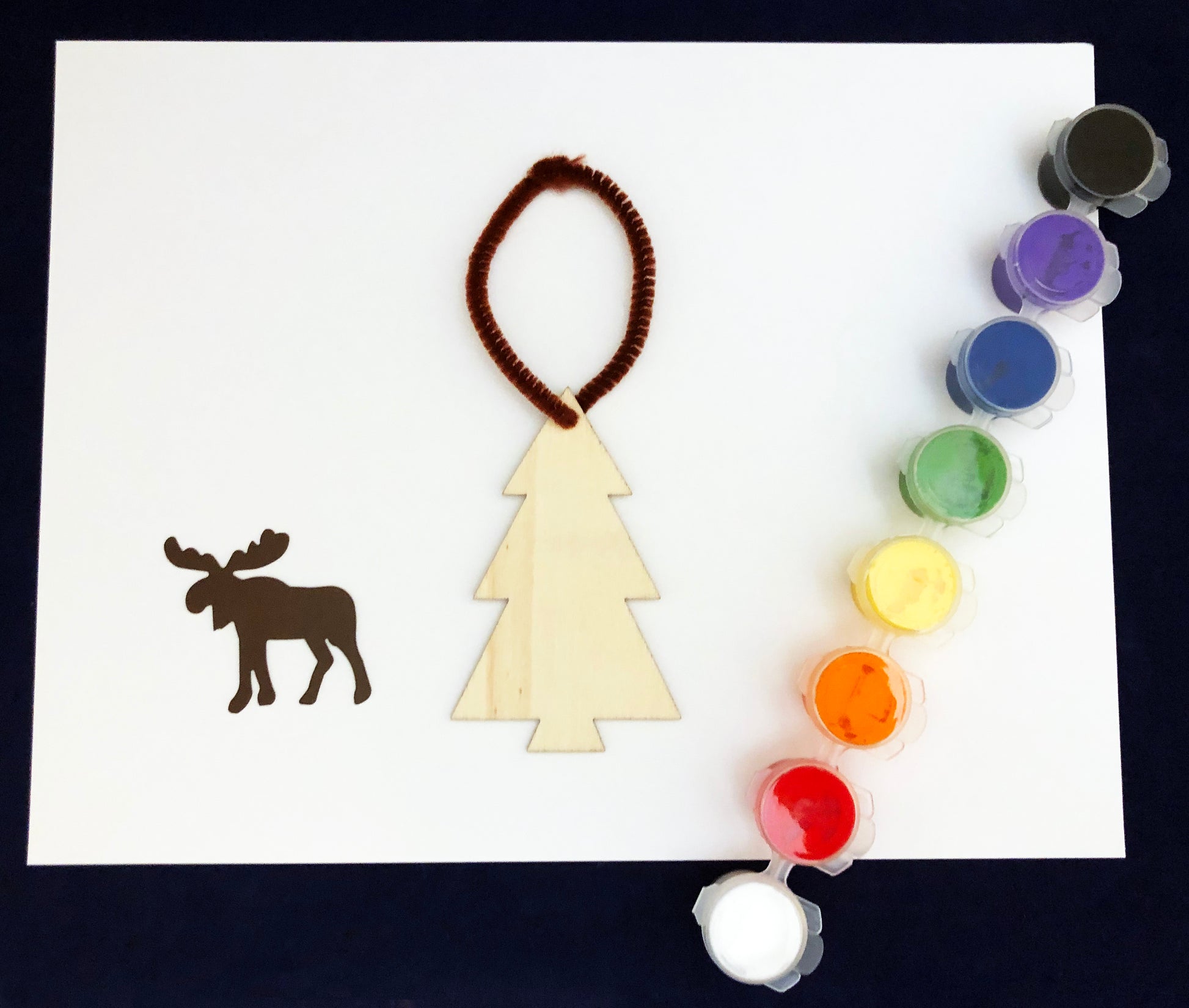 Moose tree ornament
