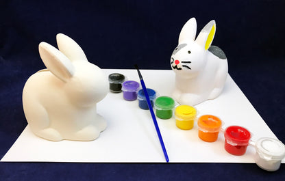 Ceramic Bunny Bank to Paint - art activity