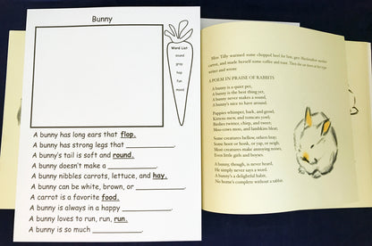 Bunny Poem to go along with book Marshmallow by Clare Turlay Newberry