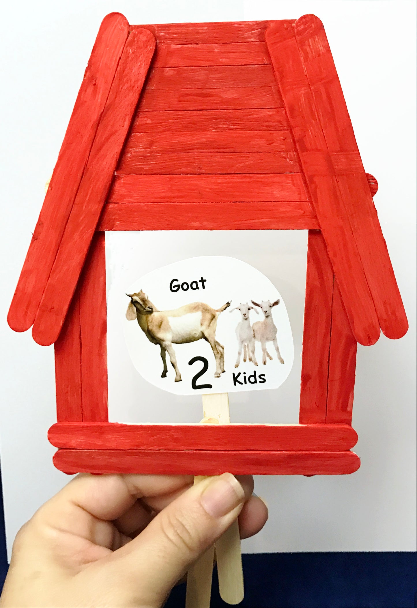 Barn and animal puppets