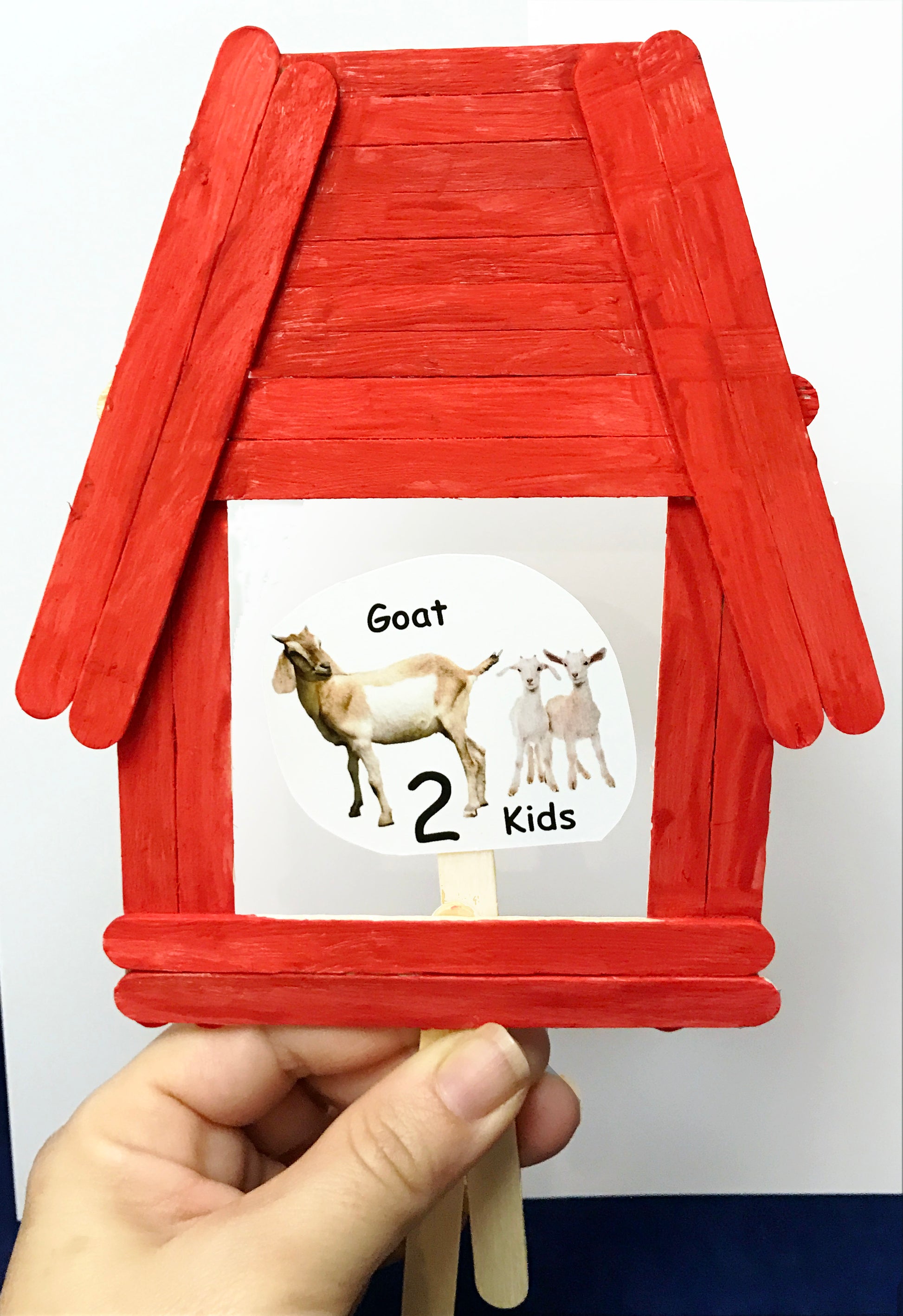 Barn and animal puppets