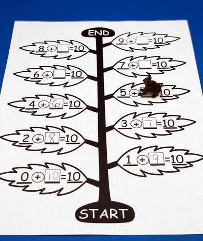 Koala Race Up the Tree Math Game Making Tens