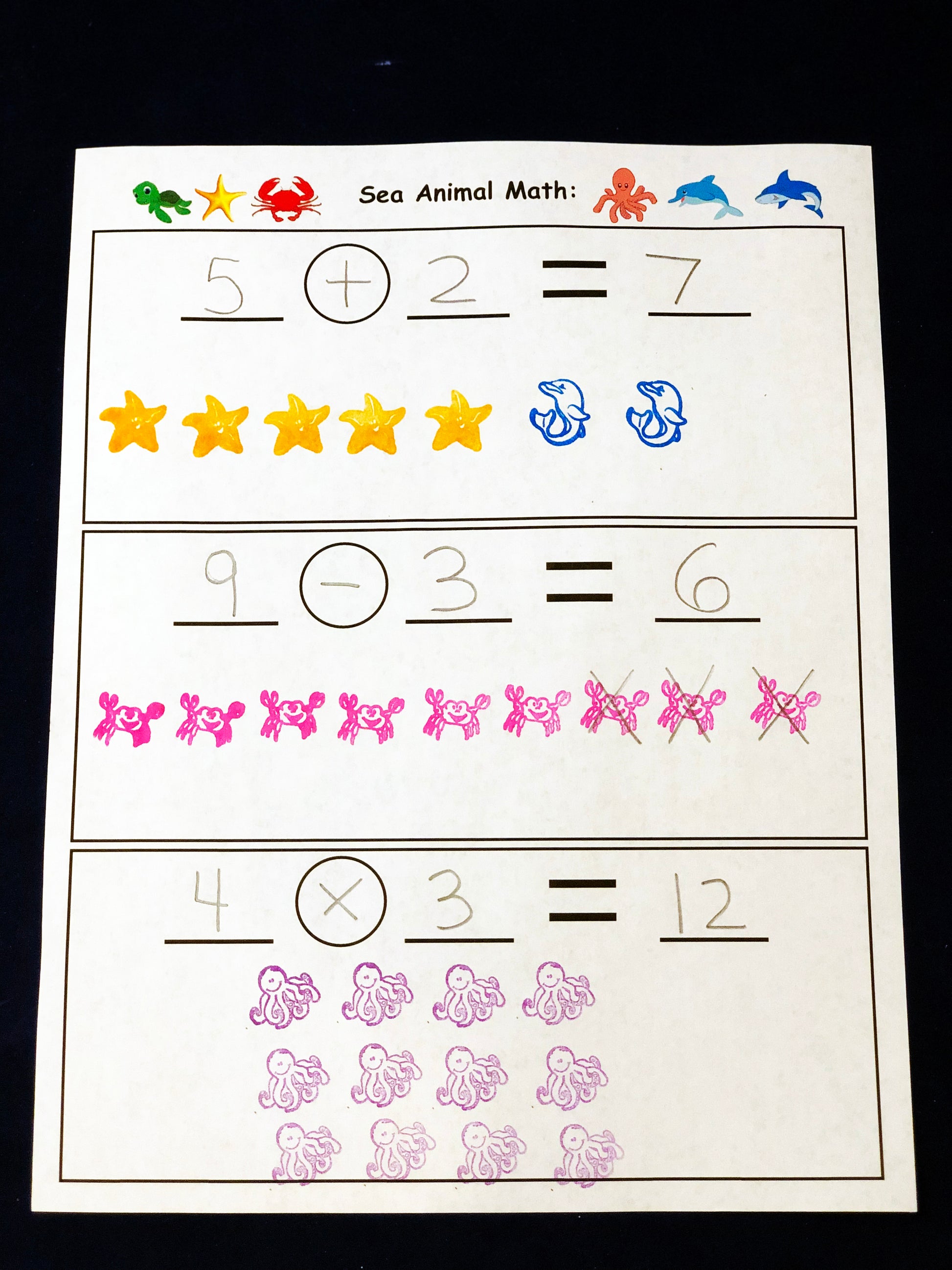 Using Stamps to solve math problems kids math games