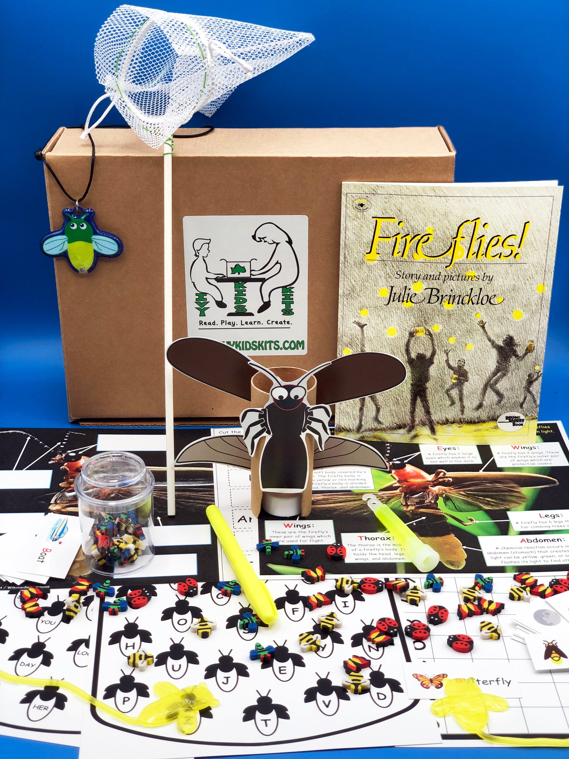 Fireflies book and firefly themed activities for kids