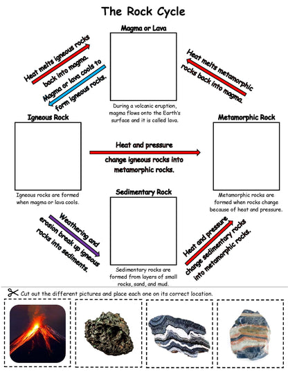 rock cycle kids activity