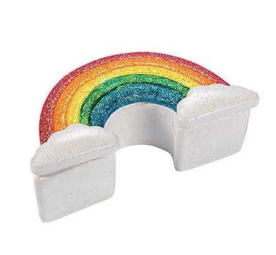 Rainbow ceramic painting art project
