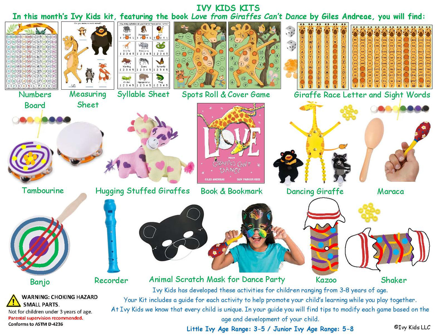 Ivy Kids Kit - Love From Giraffes Can't Dance