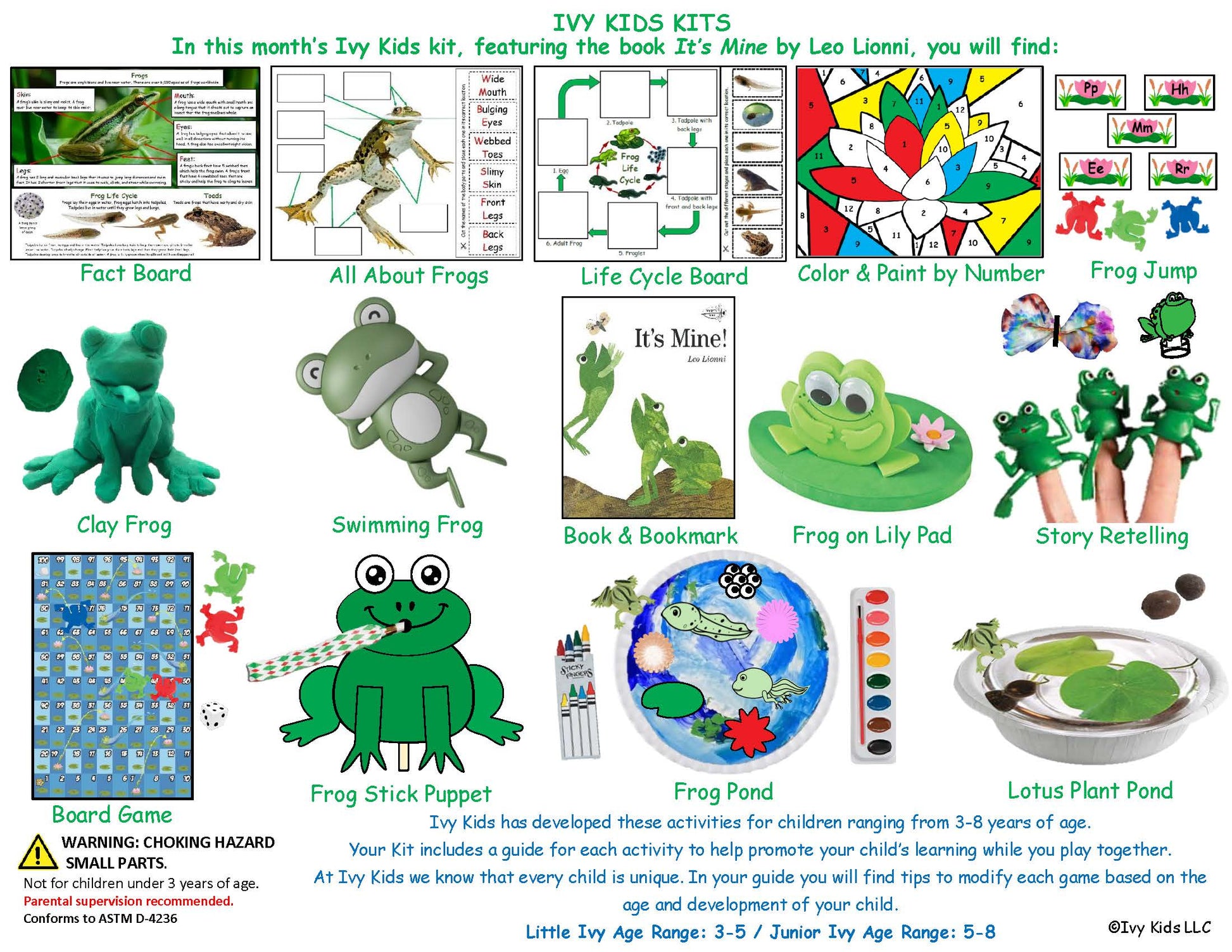 Frog themed STEM kids activities SPRING