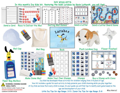 dog mail post office themed activity kit for kids