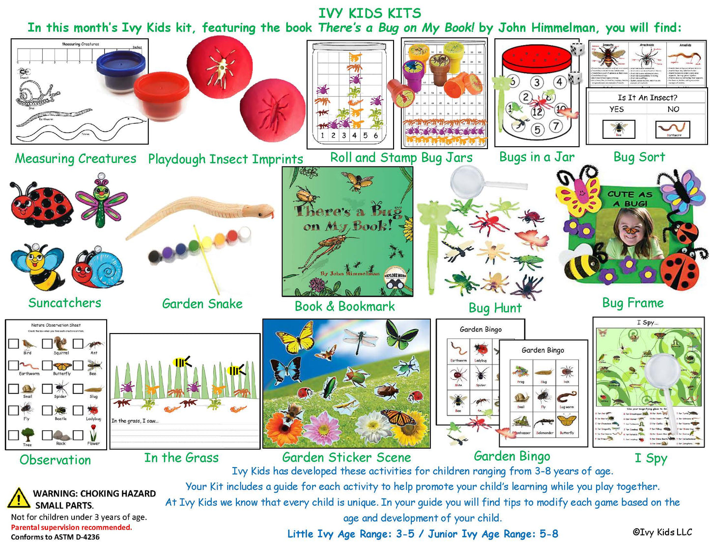 Bug and Insect themed activities for kids spring time STEM