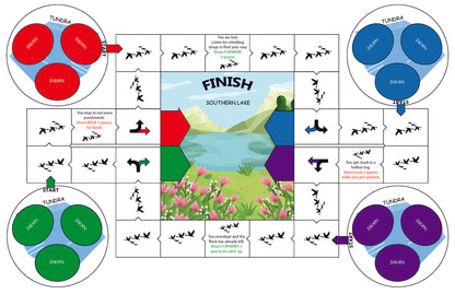 Swan migration board game