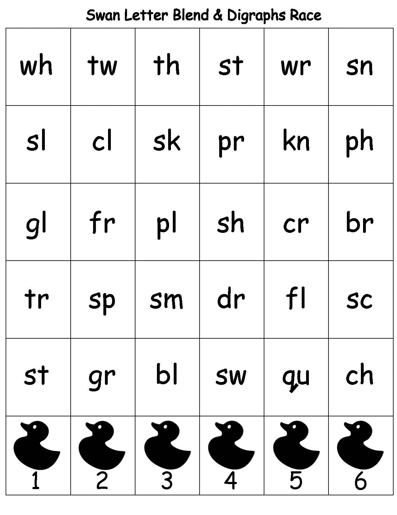 baby swan literacy  games for kids