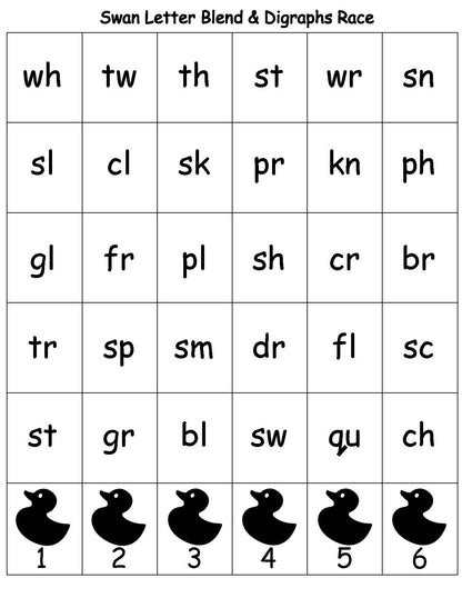 baby swan literacy  games for kids